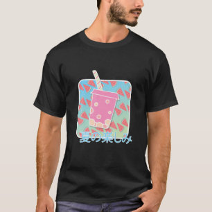 Funny Retro 90S Japanisch Kawaii Sommer Wassermelo T-Shirt