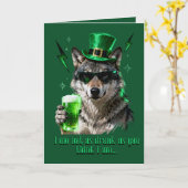 Funny Retro 90s St. Patricks Card – For Him Karte (Gelbe Blume)