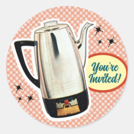 Funny Retro Appliances Brautparty Stickers