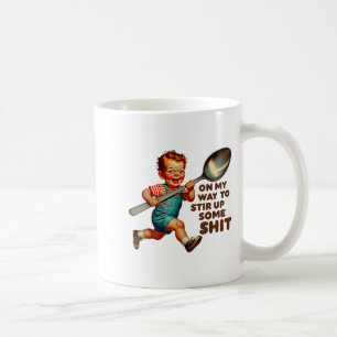 Funny Retro auf dem Weg, um etwas sarkastisches Hu Kaffeetasse