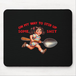 Funny Retro auf dem Weg, um etwas sarkastisches Hu Mousepad