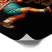 Funny Retro auf dem Weg, um etwas sarkastisches Hu Poster (Ecke)