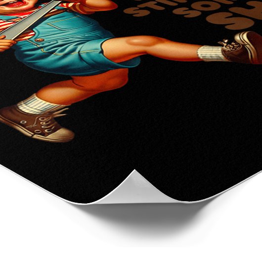 Funny Retro auf dem Weg, um etwas sarkastisches Hu Poster (Ecke)