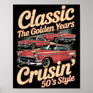 Funny Retro Auto Grafik nicht alt, nur ein Clic Ho Poster