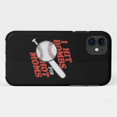 Funny Retro Baseball ich treffen Bomben für heiße  Case-Mate iPhone Hülle (Rückseite (Horizontal))