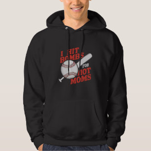 Funny Retro Baseball ich treffen Bomben für heiße  Hoodie