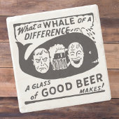 Funny Retro Beer Cartoon Steinuntersetzer