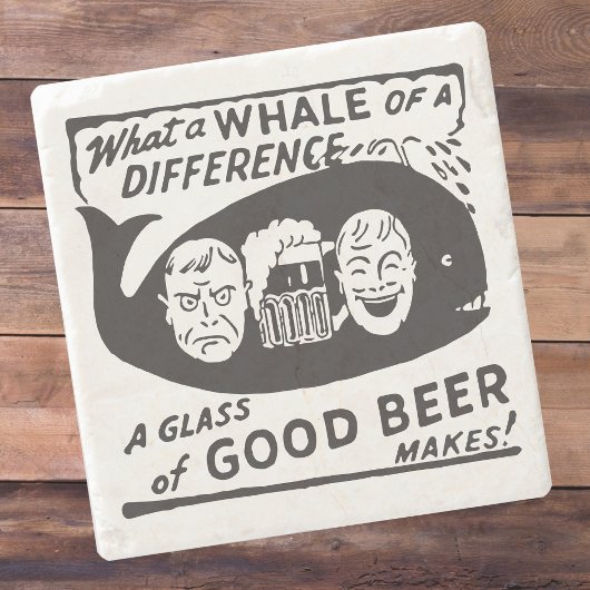 Funny Retro Beer Cartoon Steinuntersetzer