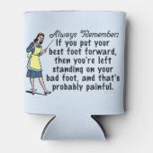 Funny Retro Beste Foot Demotivation Dosenkühler (Vorderseite)