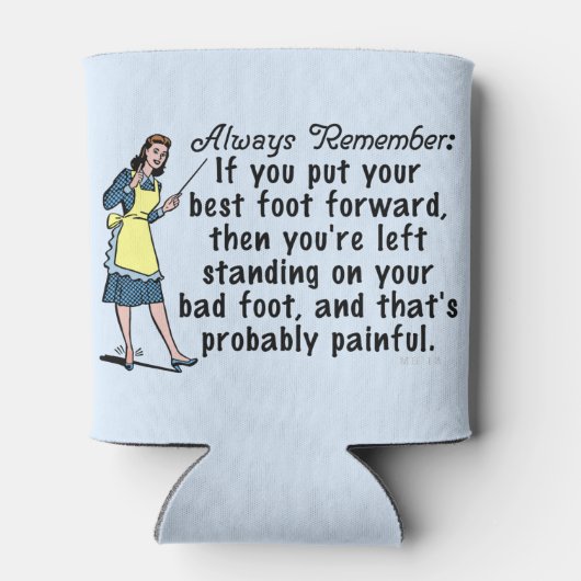 Funny Retro Beste Foot Demotivation Dosenkühler (Rückseite)
