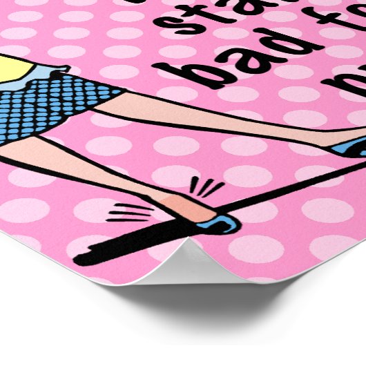 Funny Retro Beste Foot Demotivation Poster (Ecke)