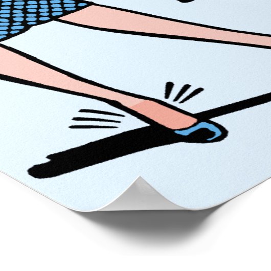 Funny Retro Beste Foot Demotivation Poster (Ecke)