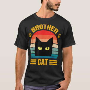 Funny Retro Beste Katze Brother Retro Style Funny T-Shirt