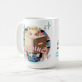 Funny Retro Book Lovers Zitate Tasse für ihre Lieb (Vorderseite Links)