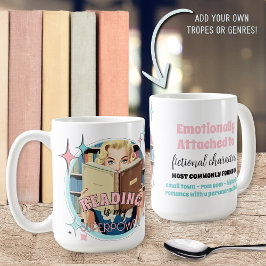 Funny Retro Book Lovers Zitate Tasse für ihre Lieb
