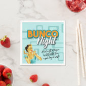 Funny Retro Bunco Night Serviette (Beispiel)
