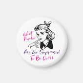 Funny Retro Bunco Player Magnet (Vorne)