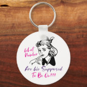 Funny Retro Bunco Player Schlüsselanhänger (Vorderseite)