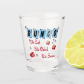 Funny Retro Bunco Trinken Party Schnapsglas (Vorderseite)