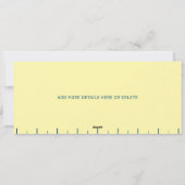 Funny Retro Butter Stick Personalized Birthday  Einladung (Rückseite)