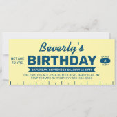 Funny Retro Butter Stick Personalized Birthday  Einladung (Vorderseite)