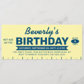 Funny Retro Butter Stick Personalized Birthday Einladung (Vorderseite)