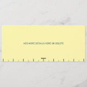 Funny Retro Butter Stick Personalized Birthday Einladung (Rückseite)