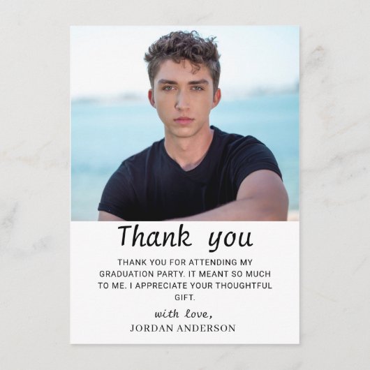 Funny Retro Car Drive By Abschluss Parade Danke (Rückseite)