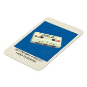Funny Retro Cassette Tape Rewind mit Stift Magnet (Linke Seite)