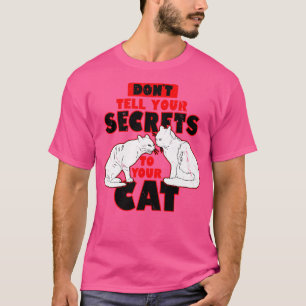 Funny Retro Cat Lover Slogan Meme Geschenk für Kat T-Shirt