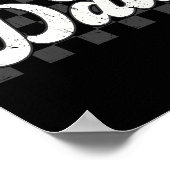 Funny Retro Checkered Vater Vathday Vintag Fami Poster (Ecke)
