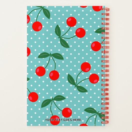 Funny Retro Cherries Horrible Ideenangebot Notizblock (Rückseite)