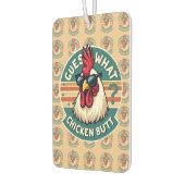  Funny Retro Chicken Butt Joke Design Autolufterfrischer (Links)