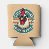  Funny Retro Chicken Butt Joke Design Dosenkühler (Rückseite)