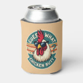  Funny Retro Chicken Butt Joke Design Dosenkühler (Kanne Rückseite)