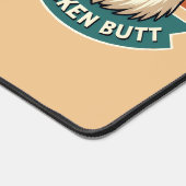 Funny Retro Chicken Butt Joke Design Schreibtischunterlage (Ecke)
