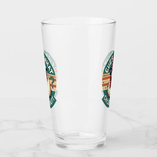 Funny Retro Chicken Hintern Jodesign Glas (Links)