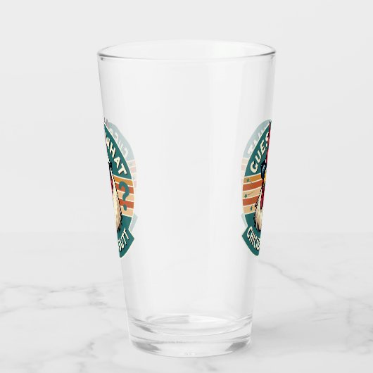 Funny Retro Chicken Hintern Jodesign Glas (Rechts)