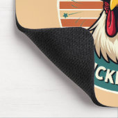 Funny Retro Chicken Hintern Jodesign Mousepad (Ecke)