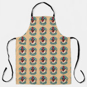 Funny Retro Chicken Hintern Jodesign Schürze (Vorderseite)