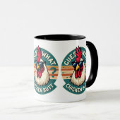 Funny Retro Chicken Hintern Jodesign Tasse (VorderseiteRechts)