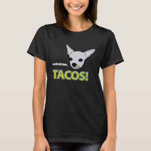 Funny Retro Chihuahua Taco Niedlicher Pop Art Chih T-Shirt