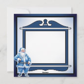 Funny Retro Christmas Feiertagskarte (Rückseite)