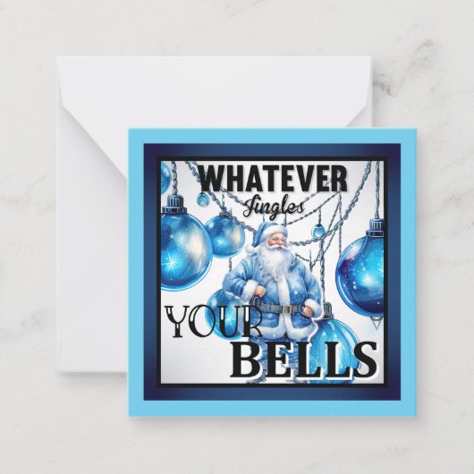 Funny Retro Christmas Mitteilungskarte (Vorderseite)