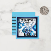 Funny Retro Christmas Mitteilungskarte (Vorderseite/Rückseite Beispiel)