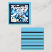 Funny Retro Christmas Mitteilungskarte (Vorne/Hinten)