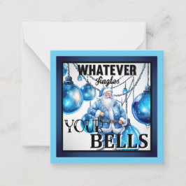 Funny Retro Christmas Mitteilungskarte