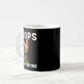 Funny Retro Christmas Oops I Got Another Tree Kaffeetasse (Vorderseite Links)