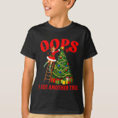 Funny Retro Christmas Oops I Got Another Tree Prem T-Shirt (Vorderseite)
