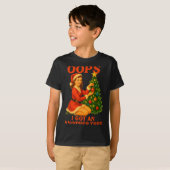 Funny Retro Christmas Oops I Got Another Tree  T-Shirt (Vorne ganz)